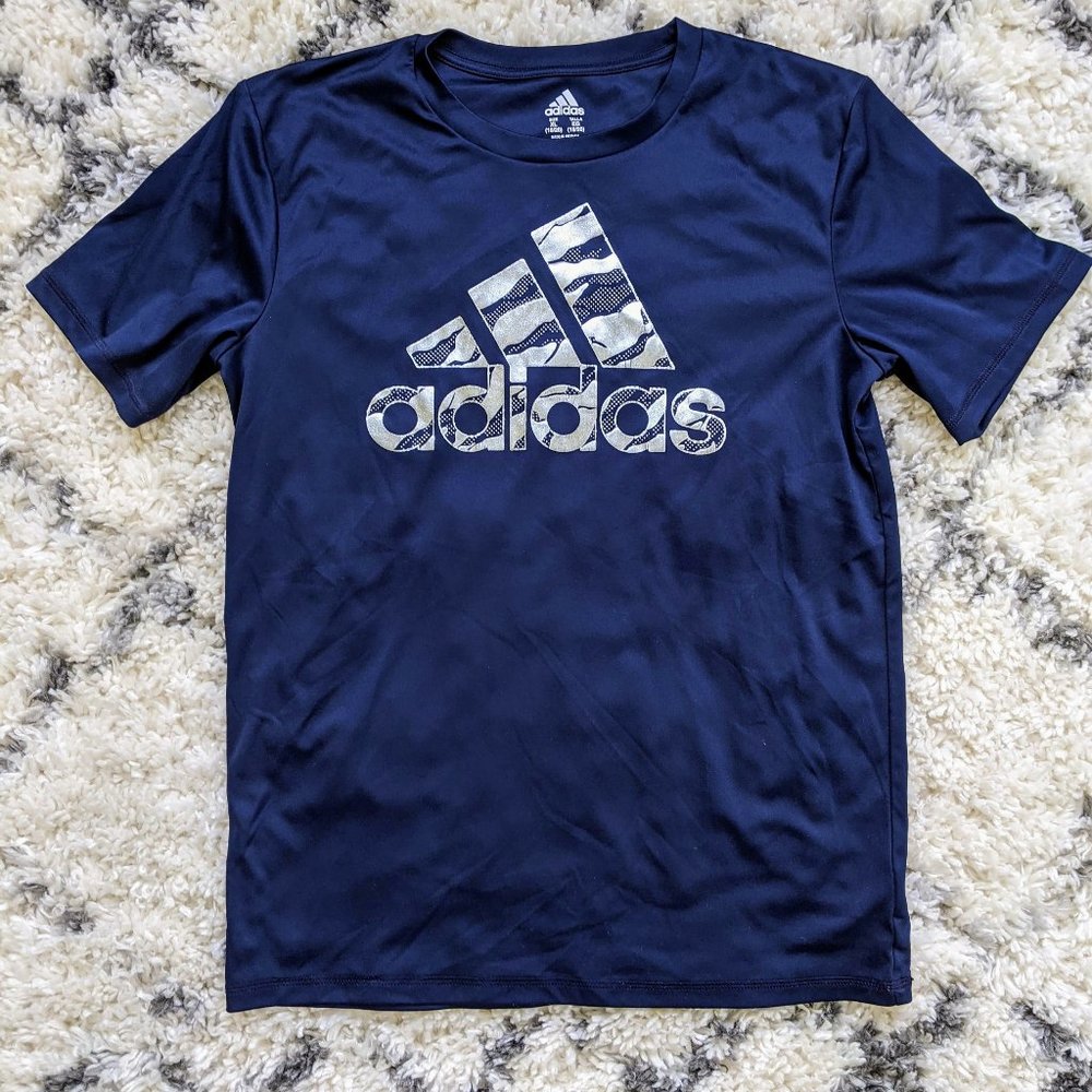 Boy's Adidas Navy Athletic Tee